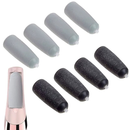 8Pcs Dull Polish Foot Care Tool Heads Hard Skin Remover Refills Replacement Rollers for Heel File Feet Care Tool